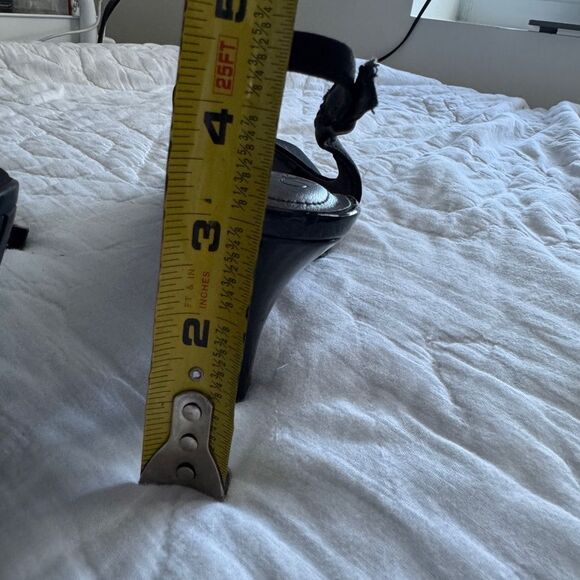 LifeStride Teller Black Peep Toe Slingback Women’s 7M Comfort Shoes 3.5” Heel - Picture 7 of 15